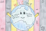 澳大利亚孩子们绘制暖心图画欢迎难民和移民儿童。(澳洲《新快报》援引澳大利亚广播公司图片) - 宁夏新闻网