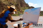 非洲画家在贺兰山国家森林公园采风 - 文化厅
